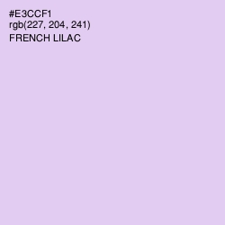 #E3CCF1 - French Lilac Color Image